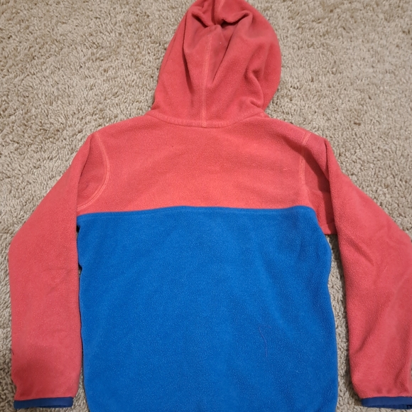 Patagonia Kids Red and Blue Fleece Zip Hoodie - Picture 6 of 6